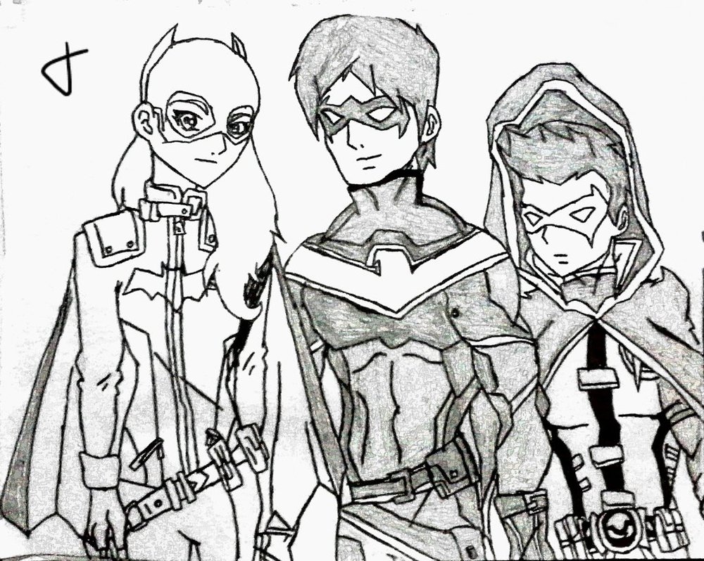 1000x798 Dc Rebirth Batgirl, Nightwing Robindamain Wayne By 13josh16