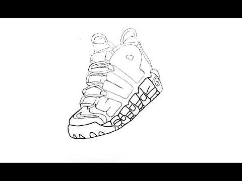 480x360 Supreme X Nike Air More Uptempo Speed Drawing