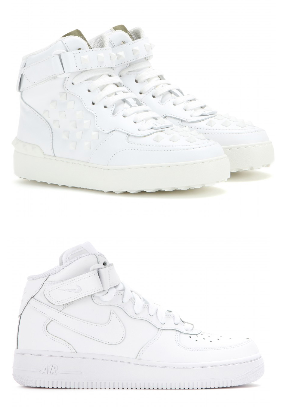 974x1355 Valentino Takes On Nike Air Force 1 High Top Sneakers