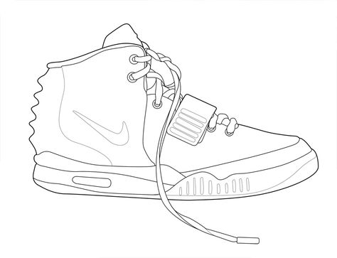 Nike Air Mag Drawing at GetDrawings | Free download