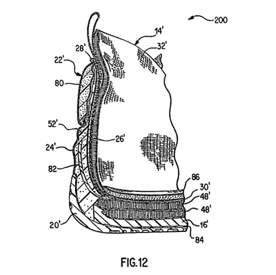 570x567 Original Nike Air Foamposite One Patent Drawings