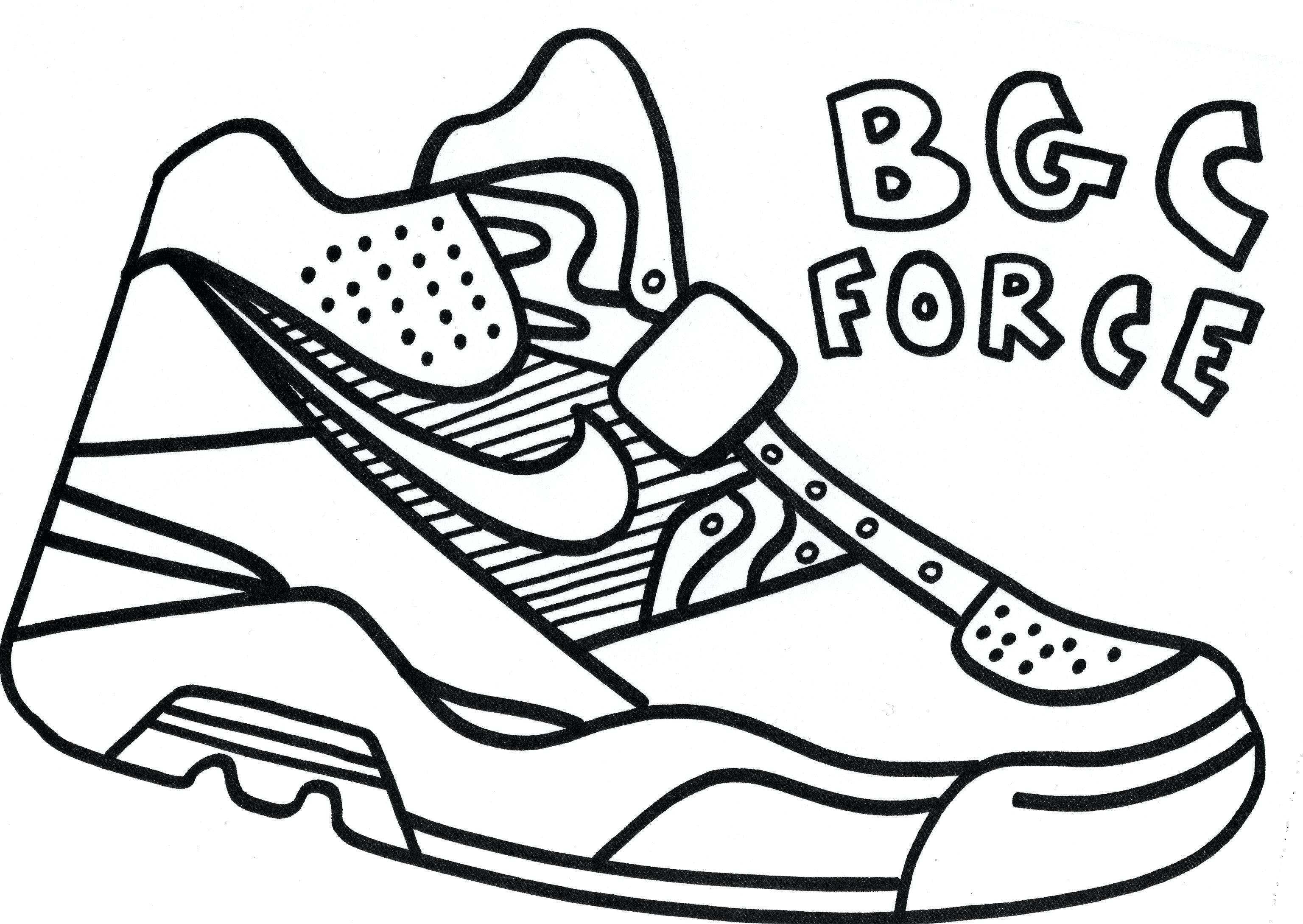 Sneaker Coloring Pages Printable
