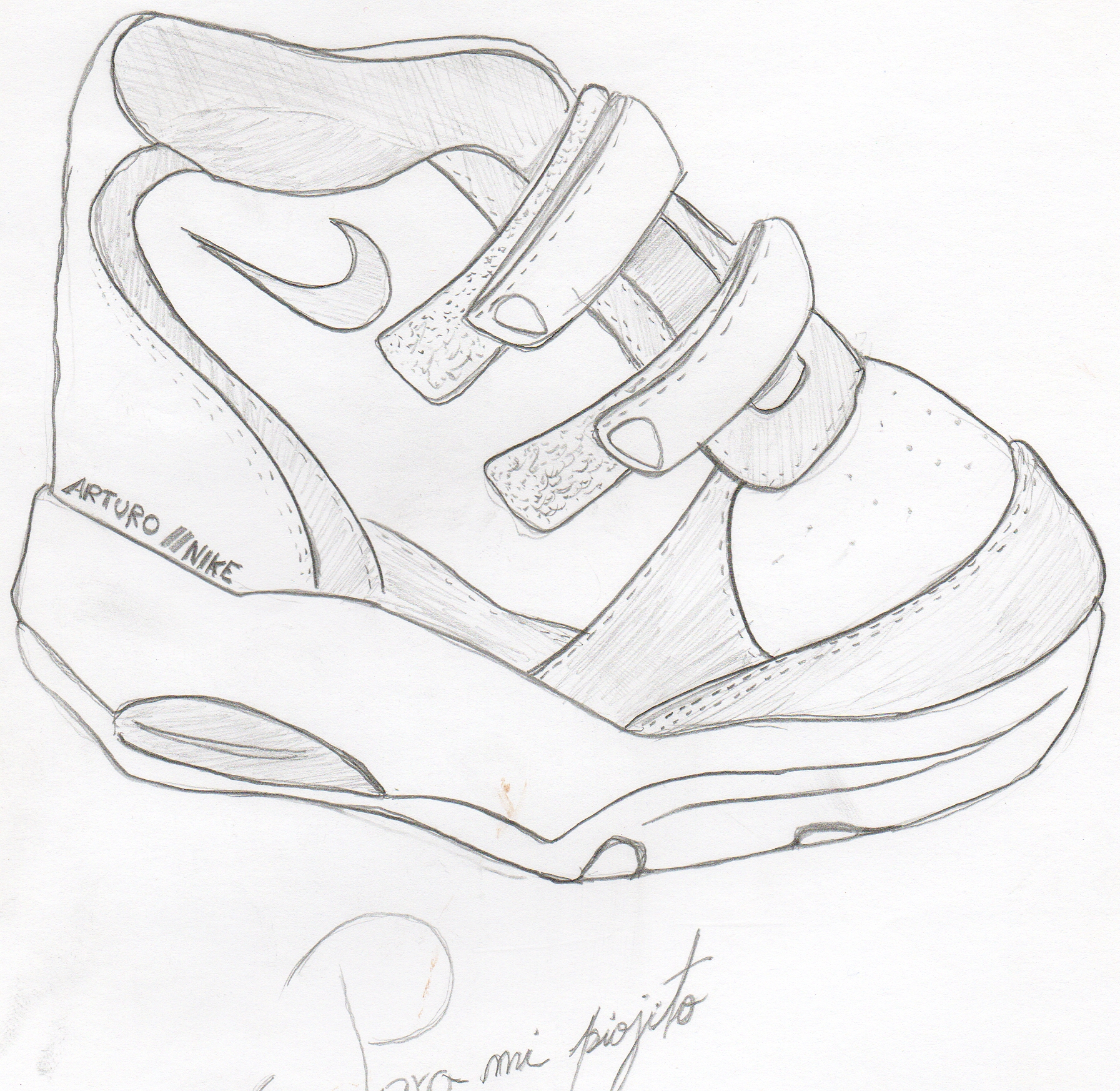 1793x1746 Nike Shoes Of Muy Nephew 3 Years Old By Arcangel Ale