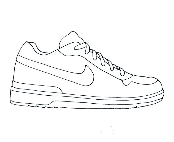 736x603 Nike Sneaker Clipart