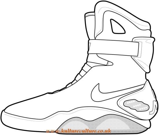 550x468 Nike Sneaker Outline Kulturevulture.co.uk