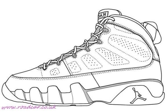 580x387 Nike Sneaker Coloring Pages Roadcar.co.uk