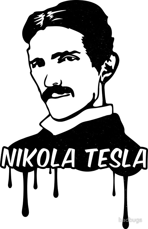 518x800 Nikola Tesla Stickers By Badbugs Redbubble