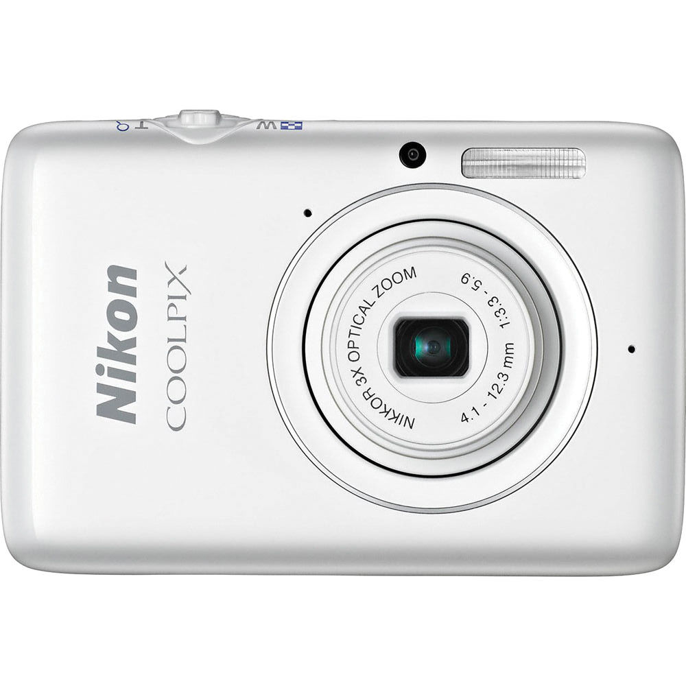 1000x1000 Nikon Coolpix S02 Digital Camera (White) 26432 Bamph Photo Video