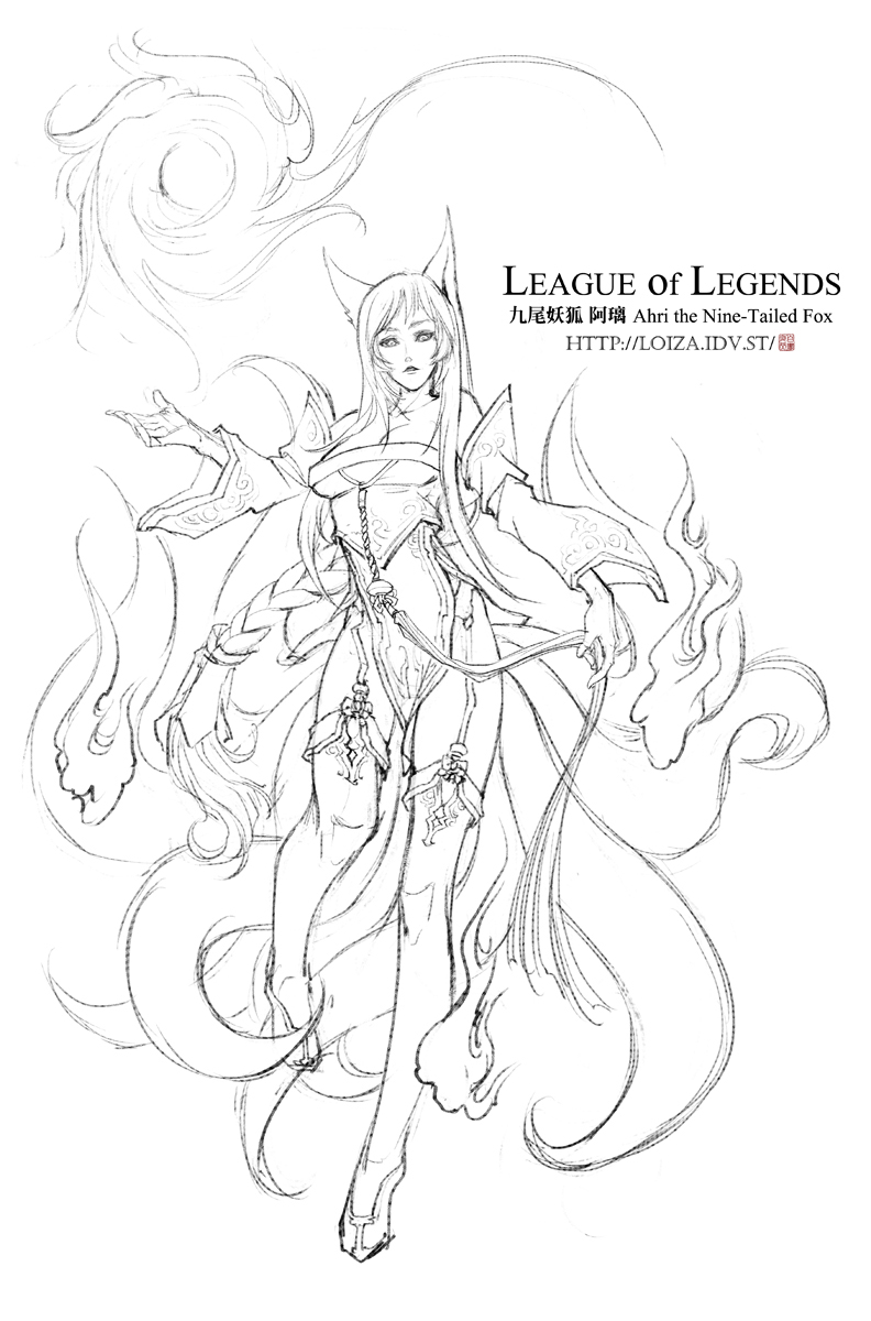792x1200 Ahri The Nine Tailed Fox By Jeff19840319