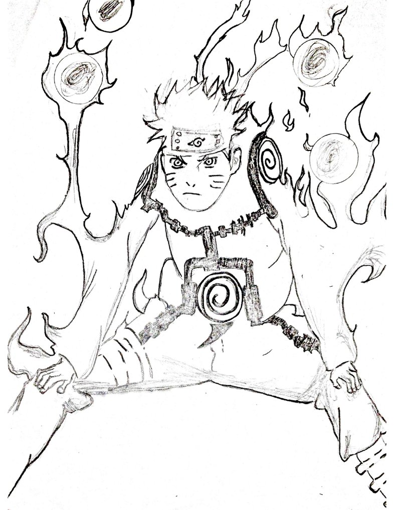 786x1017 Nine Tails Chakra Mode By Kyubiiash