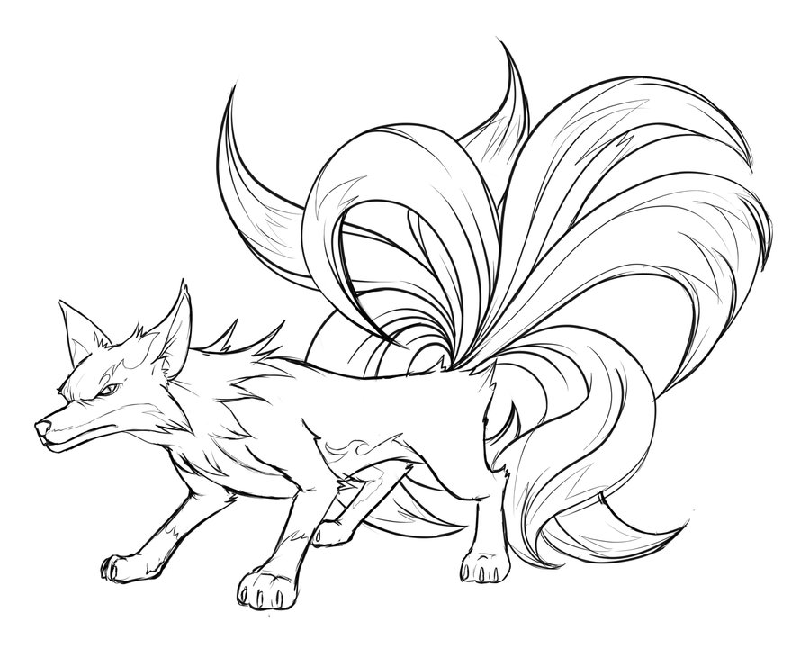 Nine Tails Drawing at GetDrawings | Free download