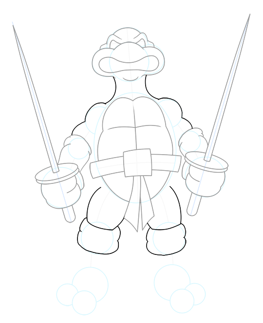540x664 How To Draw A Ninja Turtle