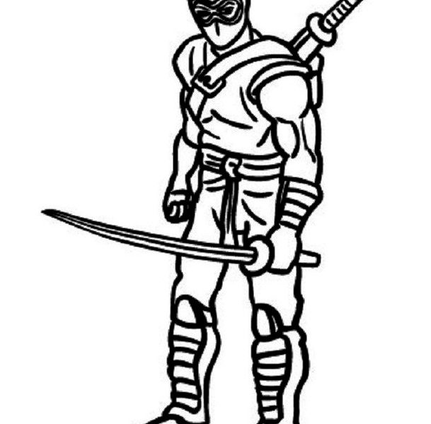 609x600 Ninja Coloring Sheets Kid Drawing Of A Ninja Coloring Page