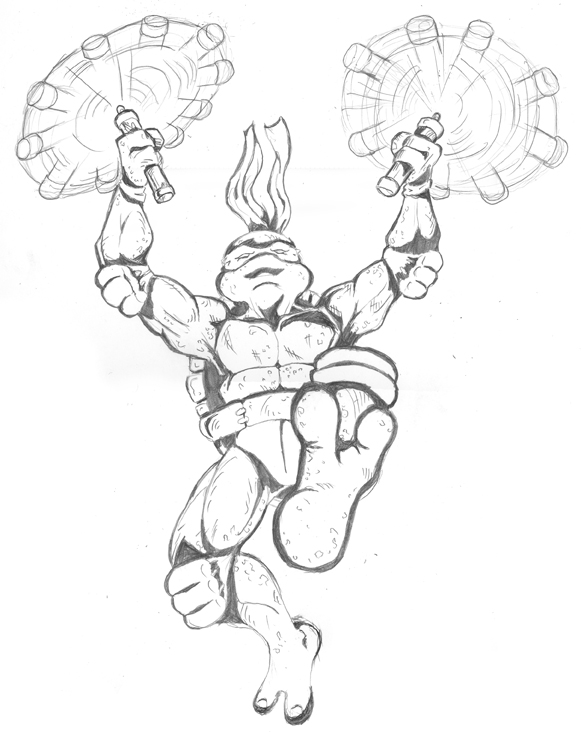 581x732 Michelangelo Pencils By Shono