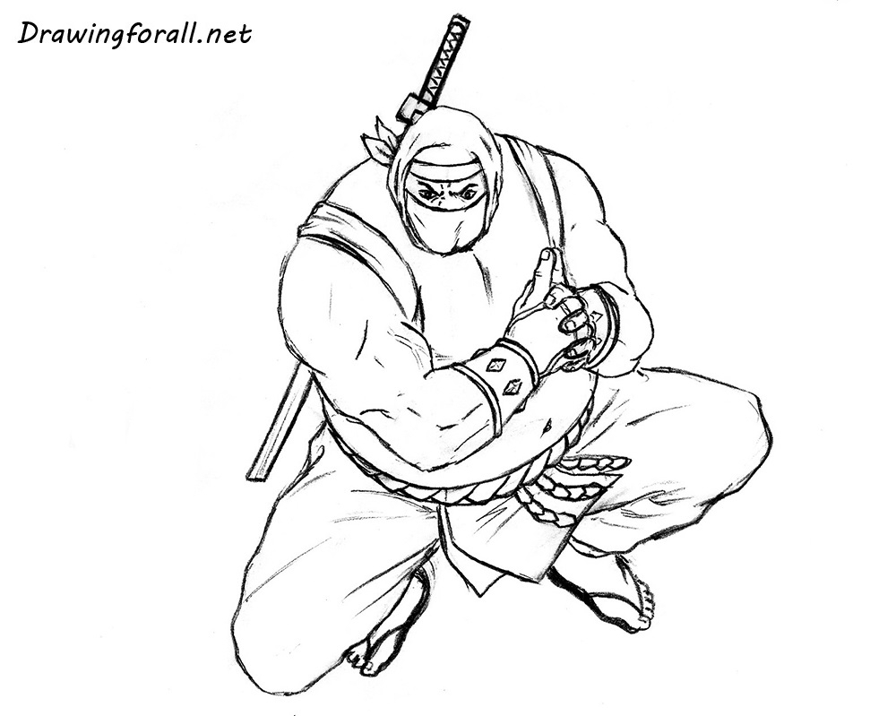 Ninja Pencil Drawing at GetDrawings | Free download