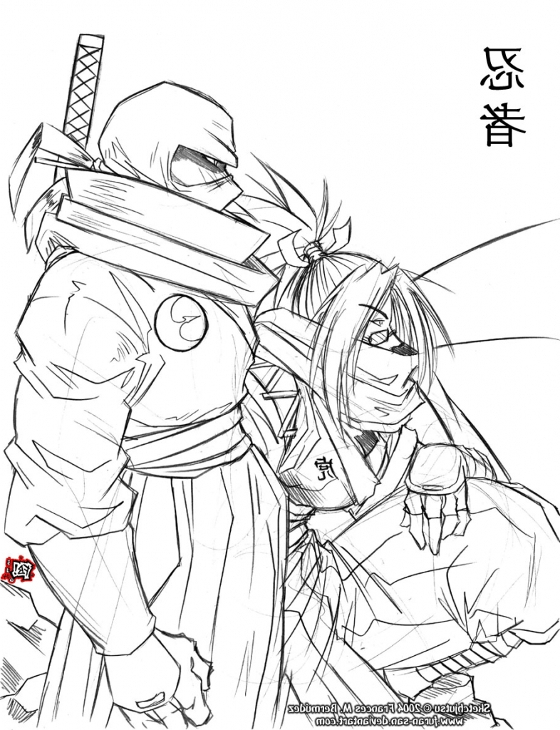 786x1024 Anime Ninja Sketches In Pencil Ninja Girl Sketching Ninja Girl