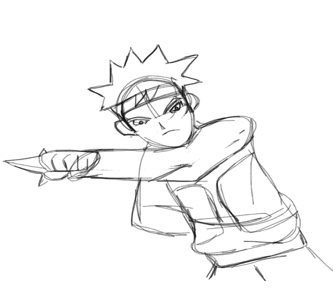 1080x1000 Anime Guy Ninja Star Throw By Gman20999