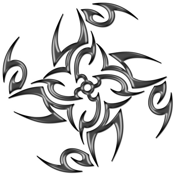 600x600 Tribal Ninja Star By Blakewise