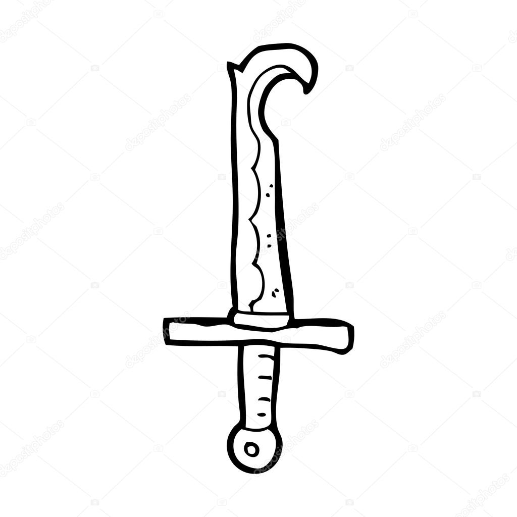 1024x1024 Cartoon Ninja Sword Stock Vector Lineartestpilot