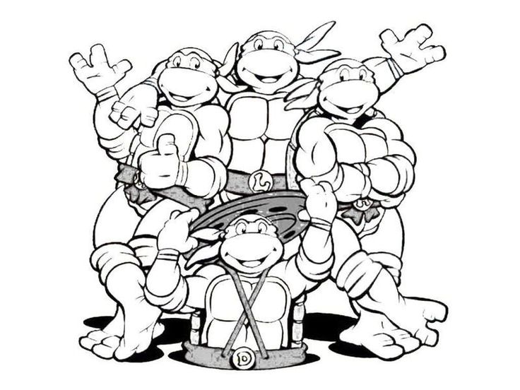 736x552 The Best Ninja Turtle Drawing Ideas On Baby Ninja