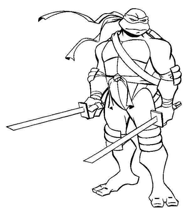 600x662 Ninja Turtles Coloring Pages Michelangelo Coloring Pages
