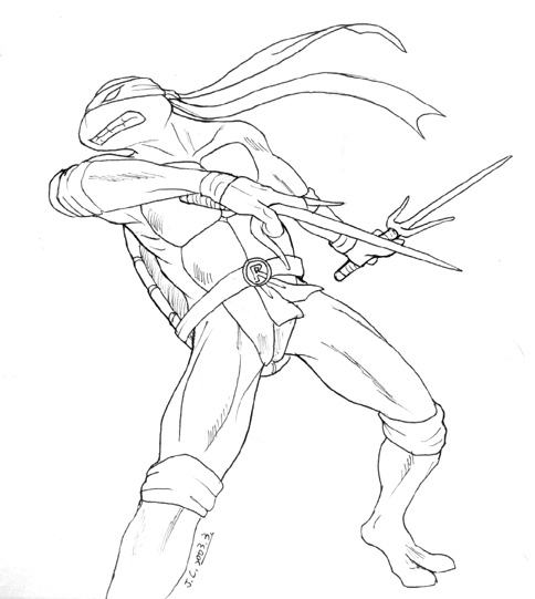 484x541 Ninja Turtle Raphael By J C