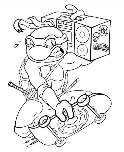 500x610 How To Draw A Ninja Turtle The Spikepit