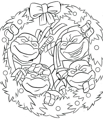 428x500 Teenage Mutant Ninja Turtles Coloring Pages For Kids Teenage