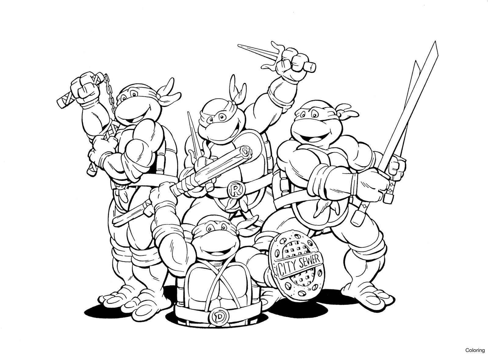 1600x1164 Ninja Turtles Coloring Online Games Image Of 28f Teenage Mutant