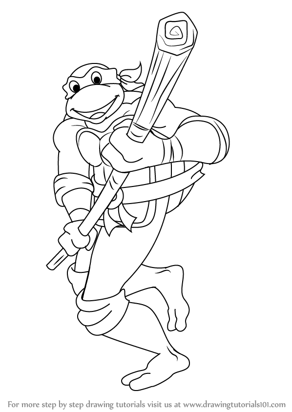 598x844 Ninja Turtles Drawing Step By Step Tags Drawing A Ninja Turtle