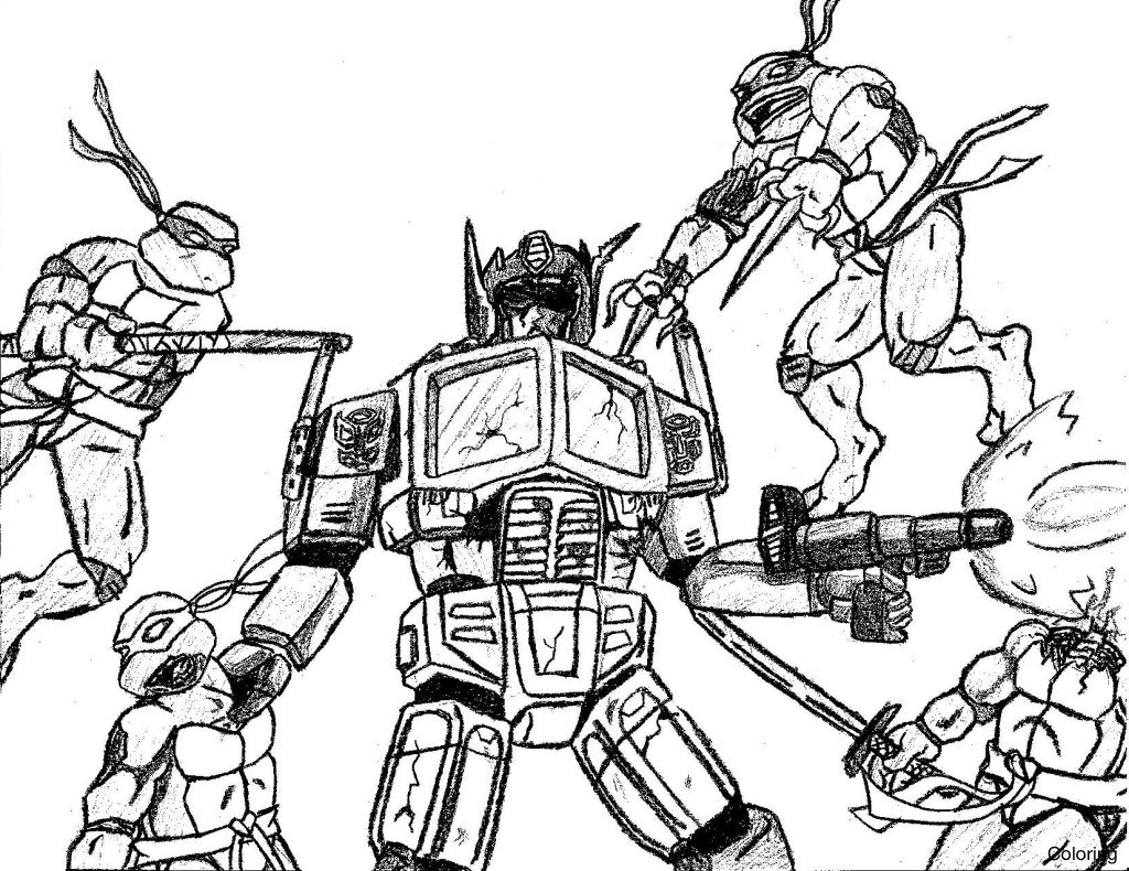 1024x790 Draw Ninja Turtles Coloring Page 13 About Remodel Seasonal