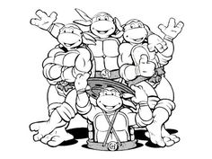236x177 Ninja Turtles Art Coloring Page Tmnt Party Ninja