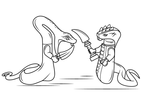 480x339 Lego Ninjago Snakes Coloring Page Free Printable Coloring Pages