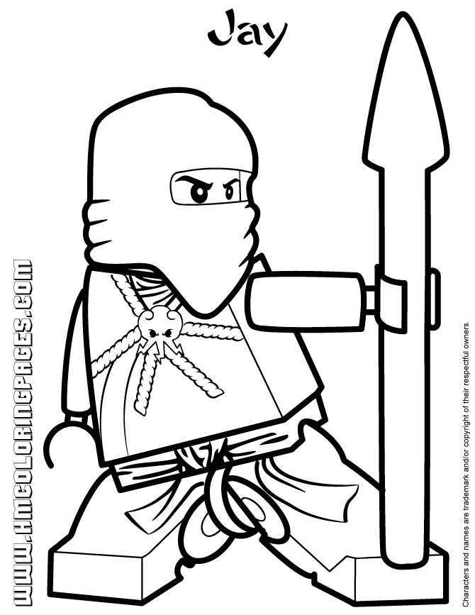 670x867 Lego Ninjago Jay Coloring Page H Amp M Coloring Pages