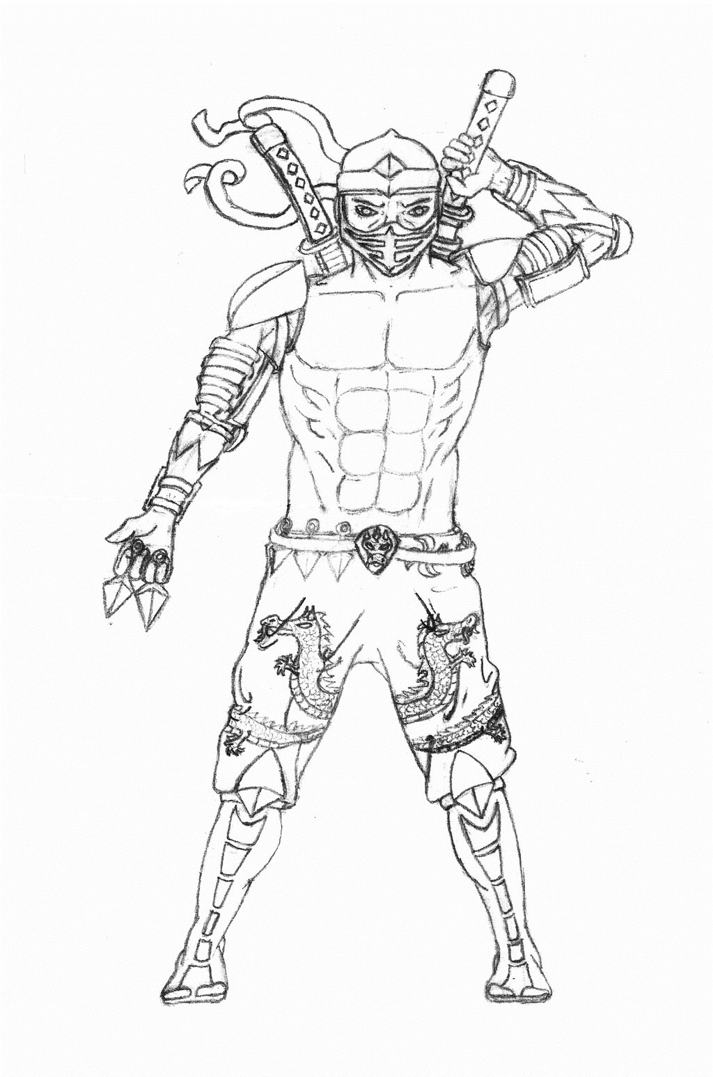 1024x1547 Gallery Ninja Drawings In Pencil,