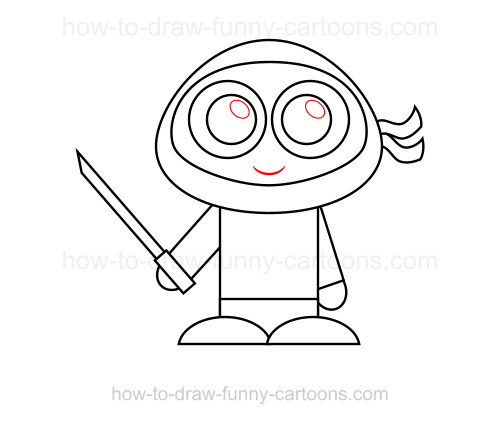 500x424 How To Draw A Ninja