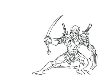 320x240 Ninja Colouring Pages To Print Coloring Pages Of Ninjas Tree Sword