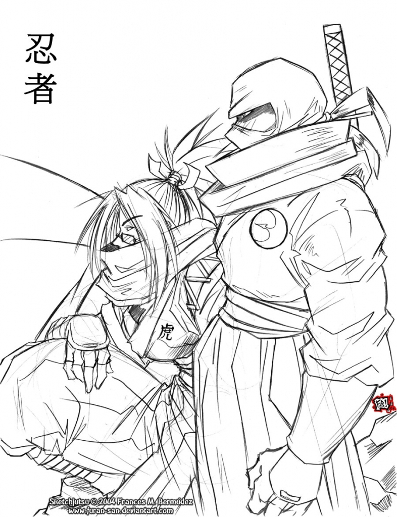 786x1024 Chinese Ninjas Pencil Drawn Houses Drawn Anime Ninja