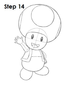 300x388 How To Draw Toad (Nintendo)