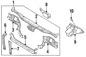 300x201 Genuine Nissan 240sx Lamp Bracket 62560 80f00 Ebay