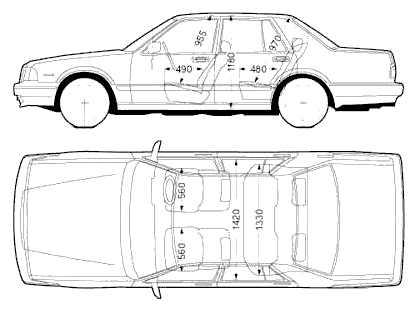 420x312 Nissan Car Blueprints Die Autozeichnungen Les Plans D
