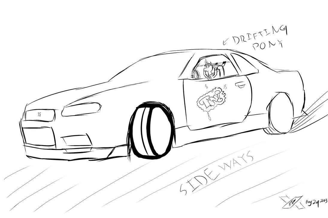 1095x730 Nissan Gt R R34 Drifting Twilight By Lextsy