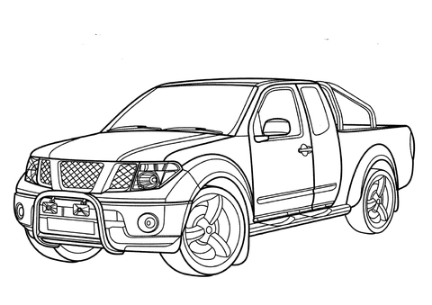 480x339 Nissan Navara Coloring Page Free Printable Coloring Pages