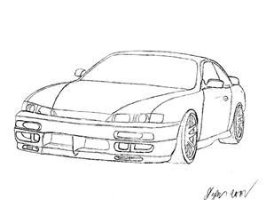 Nissan Drawing at GetDrawings | Free download