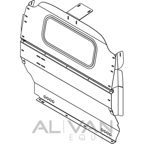 600x600 Van Partition, Contoured, Glass, Nissan Nv200city Express