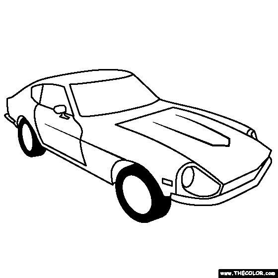560x560 Coloring Page Of Nissan Gt R Rear View