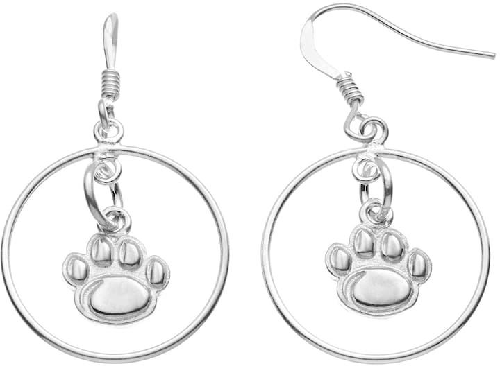 720x528 Dayna U Penn State Nittany Lions Sterling Silver Logo Charm Hoop