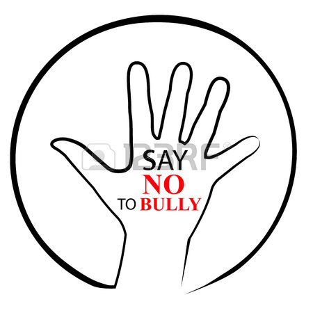 450x450 Sign, No Bully, At Transparent Effect Background Stock Photo