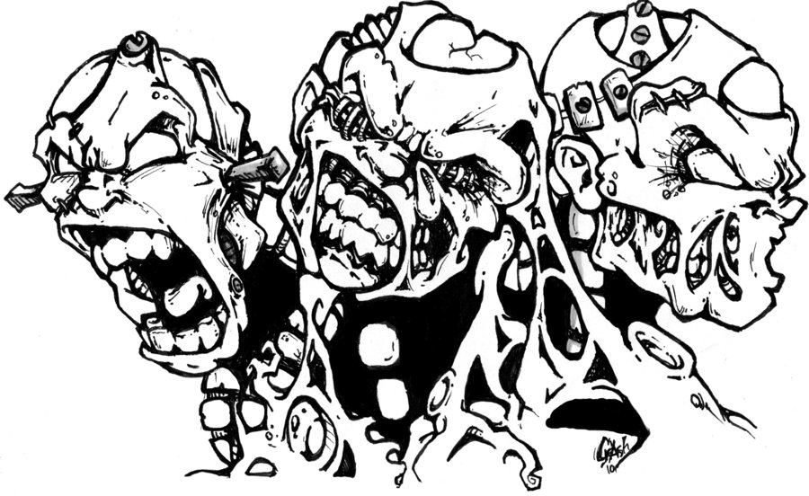 900x552 Hear , See, Speak No Evil By Crashobscura