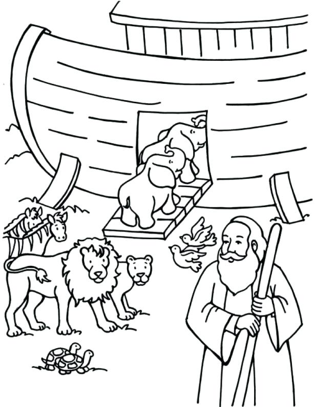 615x796 Noahs Ark Coloring Pages